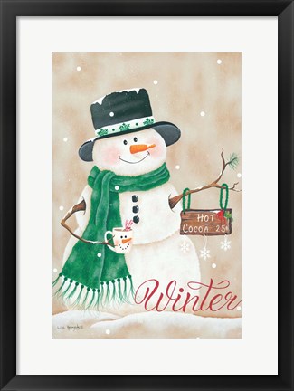 Framed Hot Chocolate Winter Print