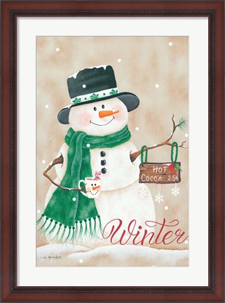 Framed Hot Chocolate Winter Print