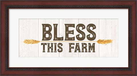 Framed Farm Life Panel III-Bless this Farm Print