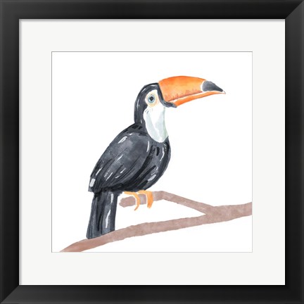 Framed Tropical Toucan I Print