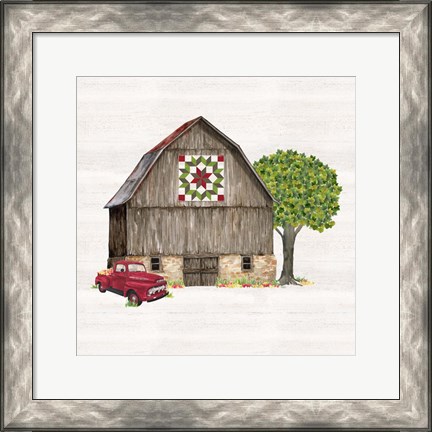 Framed Spring &amp; Summer Barn Quilt II Print