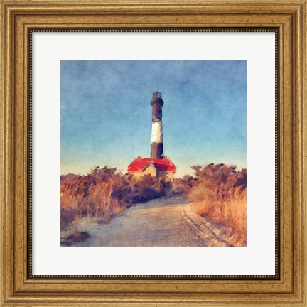 Framed Fire Island Light Print