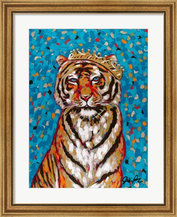 Framed Queen Tiger Print