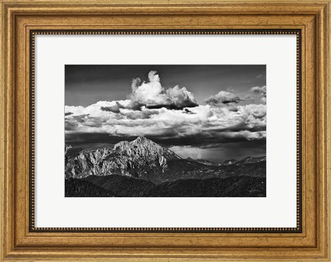 Framed View of the Peaks Print