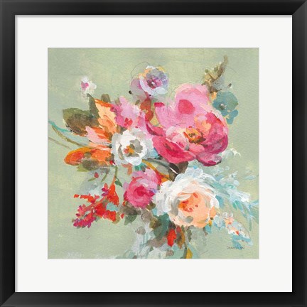 Framed Windblown Blooms II Print