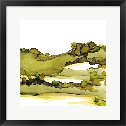 Framed Greenscape I Print