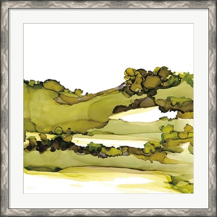 Framed Greenscape I Print