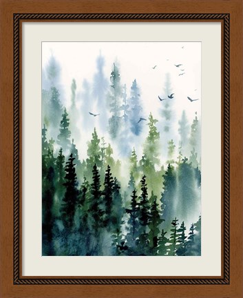 Framed Treeline Print