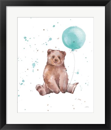 Framed Festive Bear Print