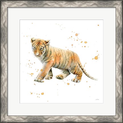 Framed Tiger Cub Print