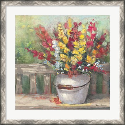 Framed Snapdragon Bouquet Print