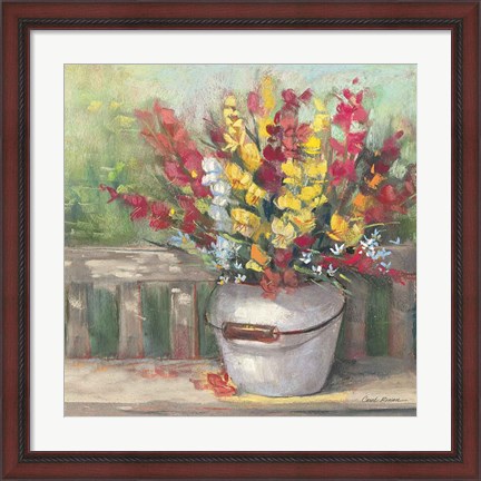 Framed Snapdragon Bouquet Print