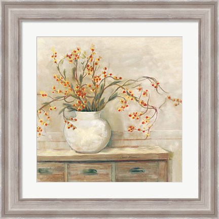 Framed Nancy Bittersweet Neutral Sq Print