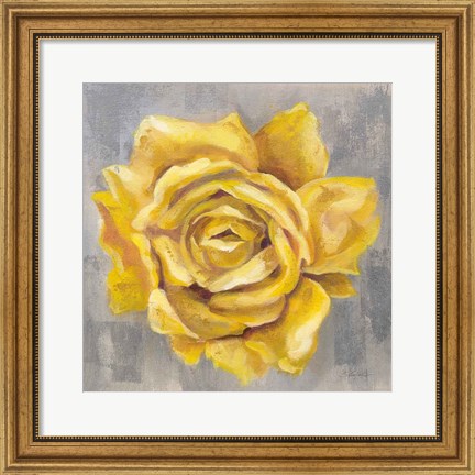Framed Yellow Roses II Print