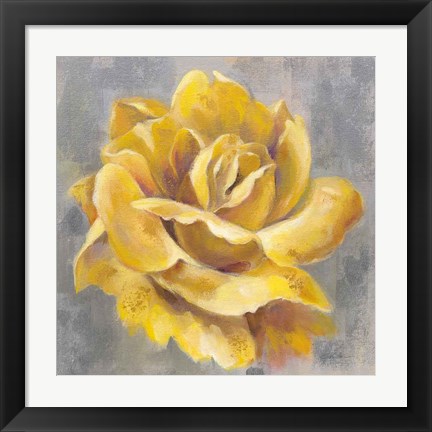 Framed Yellow Roses I Print