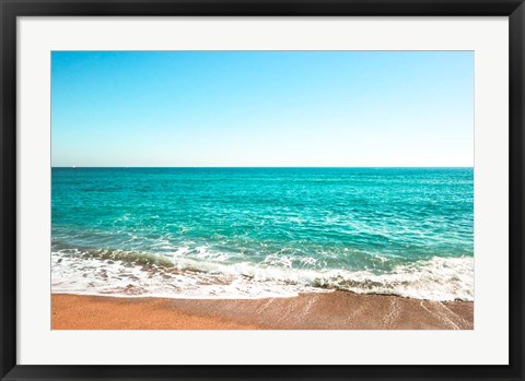 Framed Reminiscing At The Beach Print