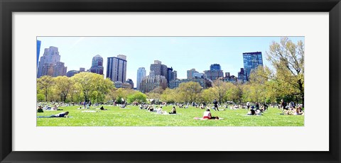 Framed Central Park Picnic Print