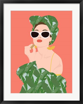 Framed Tropical Lady Print