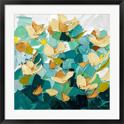 Framed Gold and Teal Dream Print