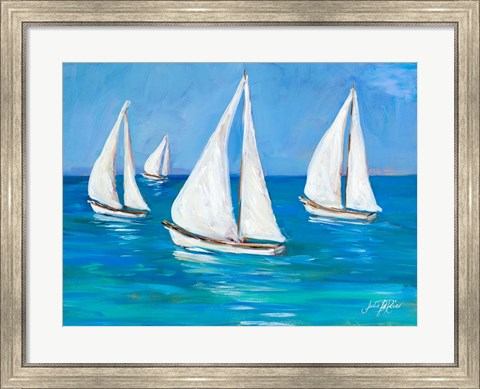 Framed Sailboats I Print