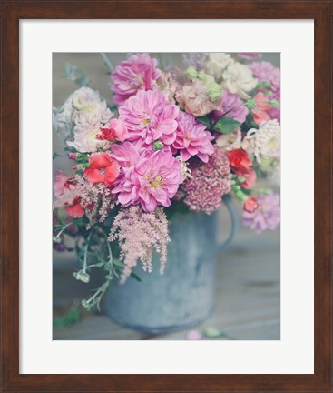 Framed Spring Floral Arrangements Print