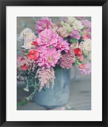 Framed Spring Floral Arrangements Print