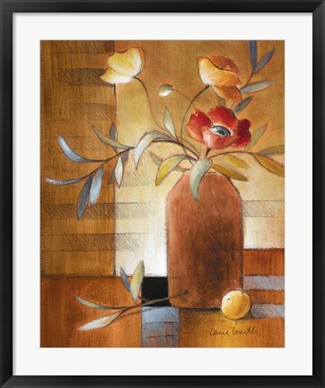 Framed Afternoon Poppy Still Life II Print