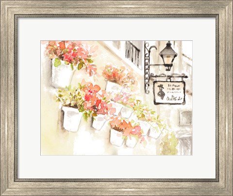 Framed Paris Flowerpots Print