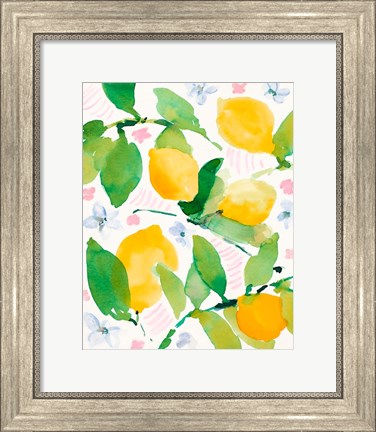Framed Garden Lemons Print