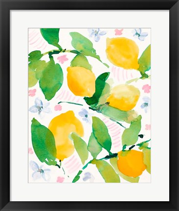 Framed Garden Lemons Print