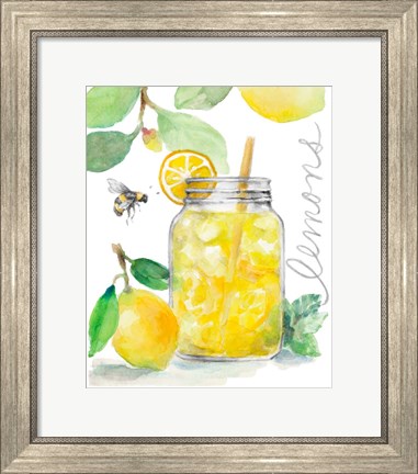 Framed Bee-Friend The Lemons and Lemonade Print