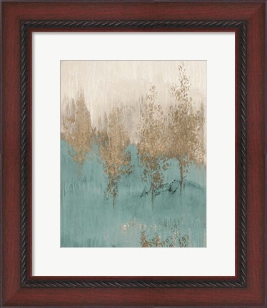 Framed Through The Gold Trees Abstract II Print
