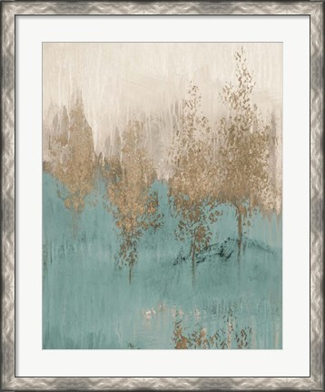 Framed Through The Gold Trees Abstract II Print