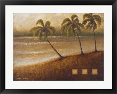 Framed Tropical Escape II Print