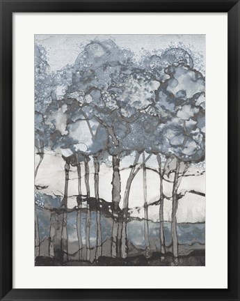 Framed Watercolor Forest I Print
