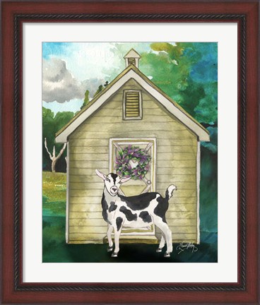Framed Goat Shed II Print