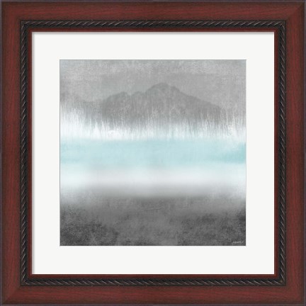 Framed Foggy Loon Lake II Print