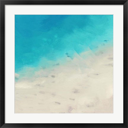 Framed Ocean Blue Sea I Print