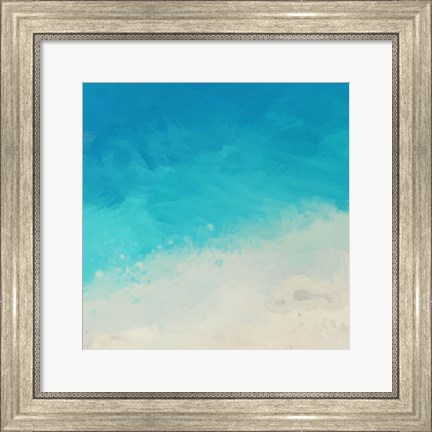 Framed Ocean Blue Sea II Print
