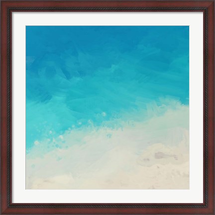 Framed Ocean Blue Sea II Print