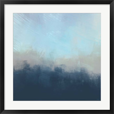 Framed Ocean Fog I Print