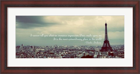 Framed Immense Impression of Paris Print