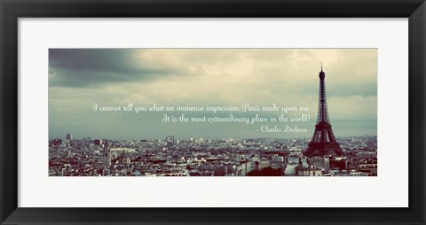 Framed Immense Impression of Paris Print