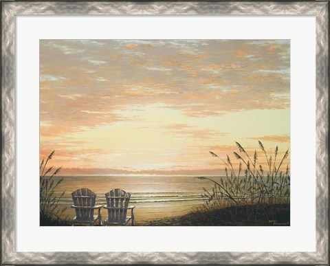 Framed Sunset Chairs Print
