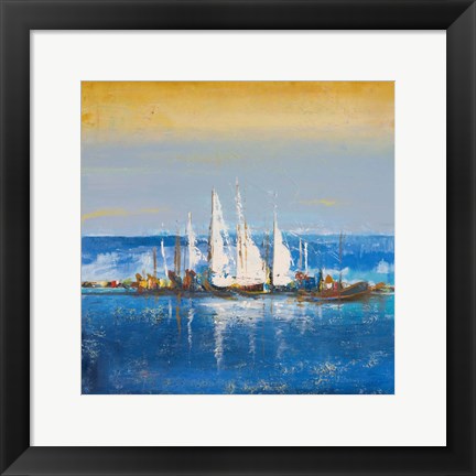 Framed Blue Ocean II Print