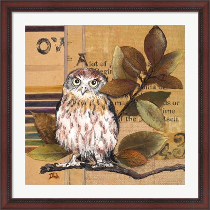 Framed Little Owls I Print