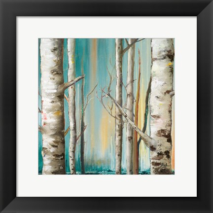 Framed Birch Forest II Print