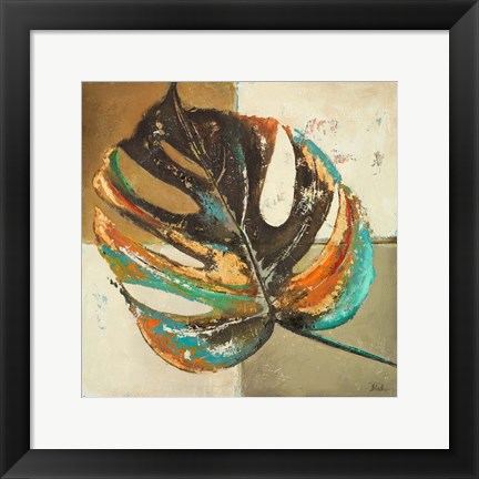 Framed Contemporary Leaves II Print