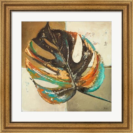 Framed Contemporary Leaves II Print