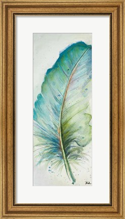 Framed Watercolor Feather IV Print